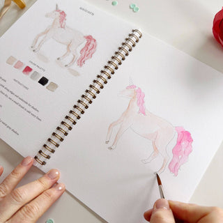 Fairytale watercolor workbook