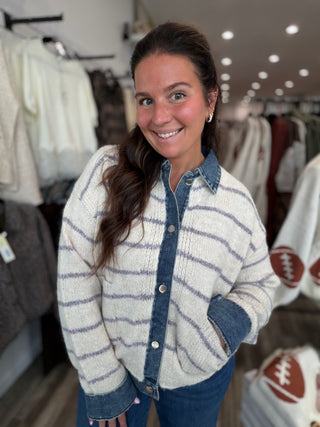 Denim Trail Cardigan
