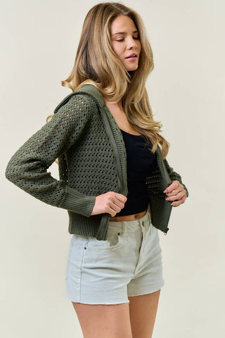 Forest Trail Zip Up Sweater