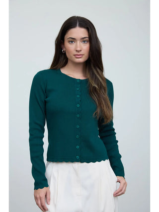 Pinewood Scalloped Cardigan