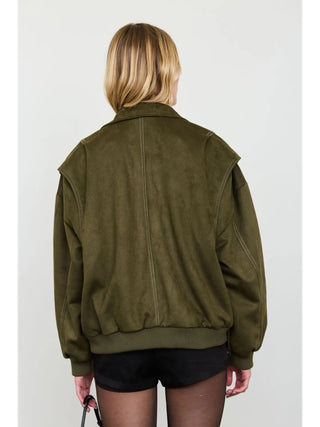 Sierra Suede Jacket - Olive