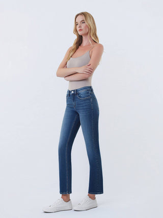 Aura Mid Rise Straight Jeans