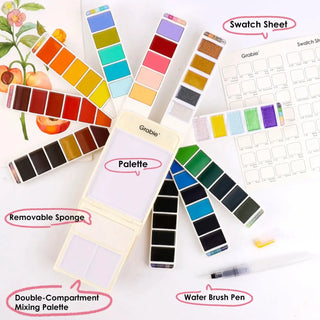 Foldable Watercolor Set of 56