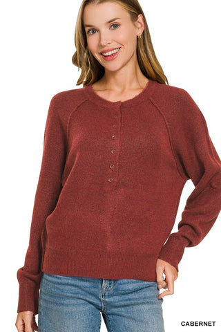 Cozy Henley Sweater