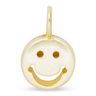 Gold Happy Face Charm