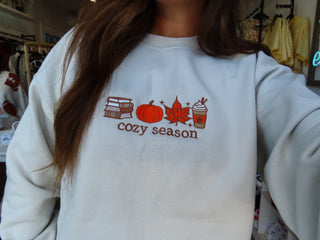 Cozy Season Embroidered Sweatshirt