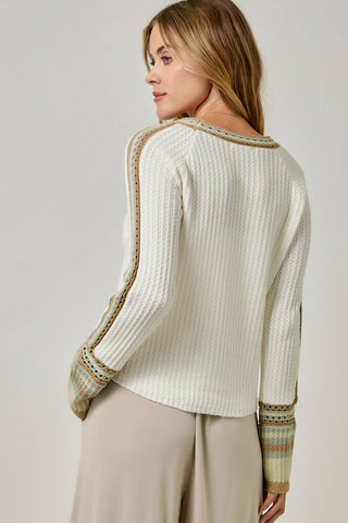 Meadow Trim Sweater Top