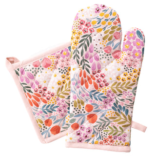 Pink Meadows Oven Mitt / Pot Holder