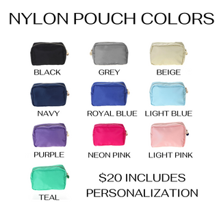 Personalized Nylon Pouch