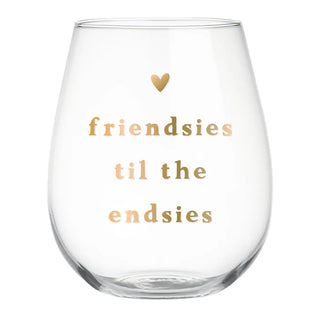 Best Friend Wine Glass
