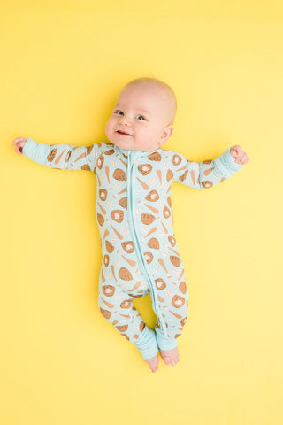 Home Run Bamboo Sleeper Onesie