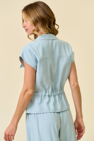 Skybound Utility Peplum Top