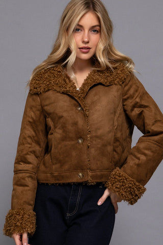 Sherpa Suede Jacket