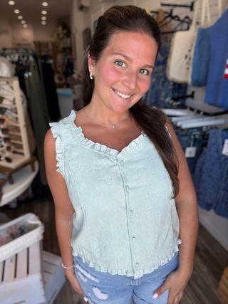Seabreeze Jacquard Top