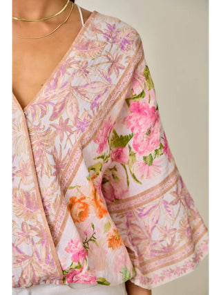 Blush Garden Wrap Top