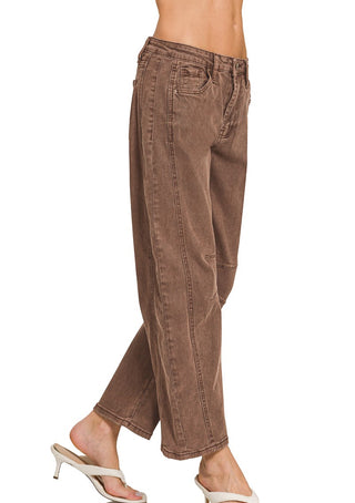 Mocha Barrel Jeans