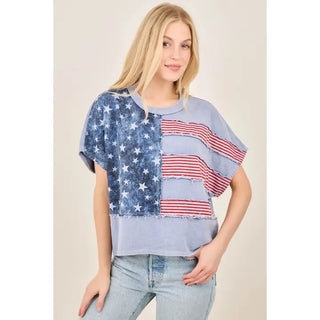 Liberty Blues Top