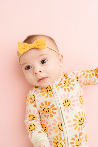 Happy Sun Baby Bamboo Sleeper Onesie