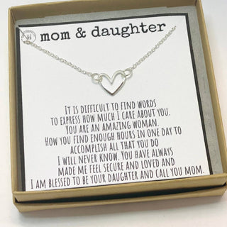 Mom & Daughter Necklace Gift