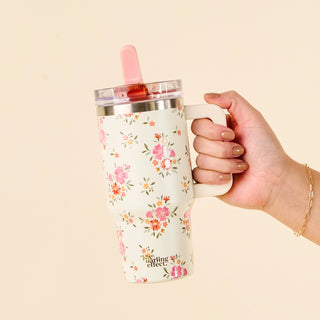 Cream Garden 20oz Tumbler