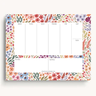 Bright Blooms Weekly Planner