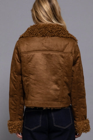 Sherpa Suede Jacket