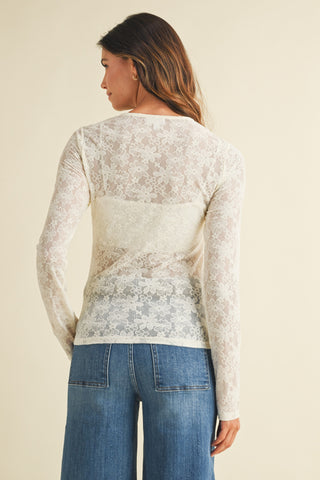 Whispering Petals Lace Top