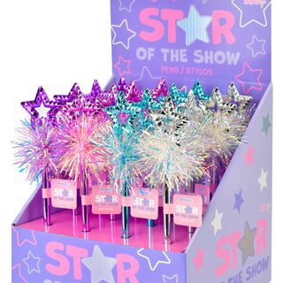 Pom Pom Sparkle Star Pen
