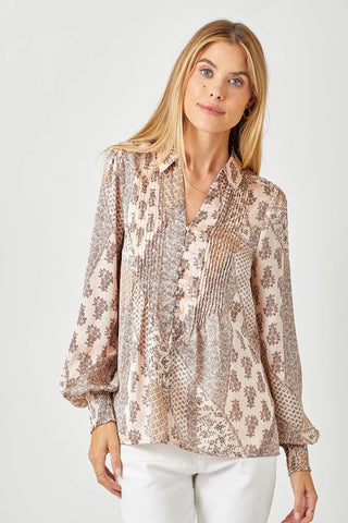 Paisley Print Blouse