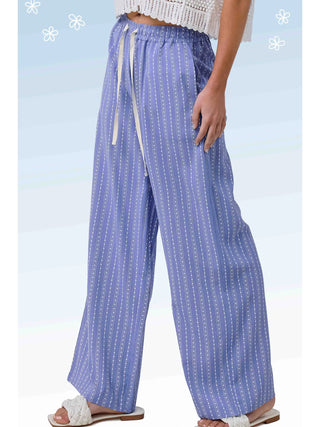 Blue Vacation Mode Pants