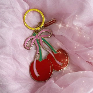 Cherry Bag Charm Keychain