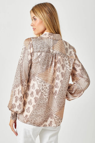 Paisley Print Blouse