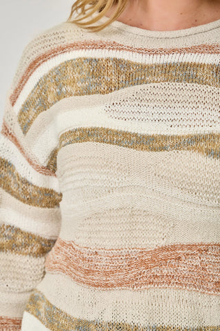 Fall Waves Striped Sweater