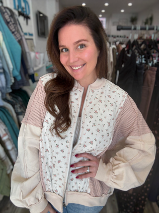 Blush Garden Zip Up