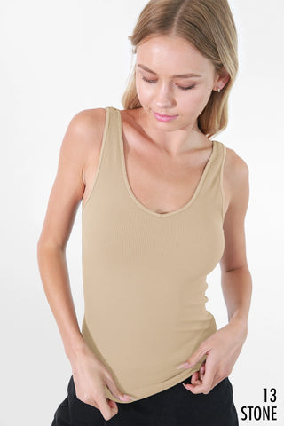 Reversible Ribbed Tank Top