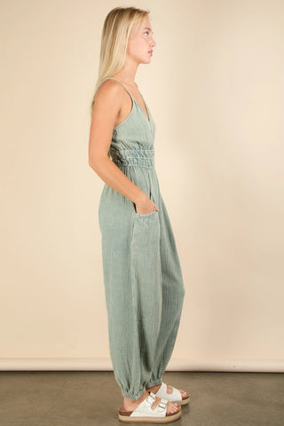 Acid Wash Jumpsuit