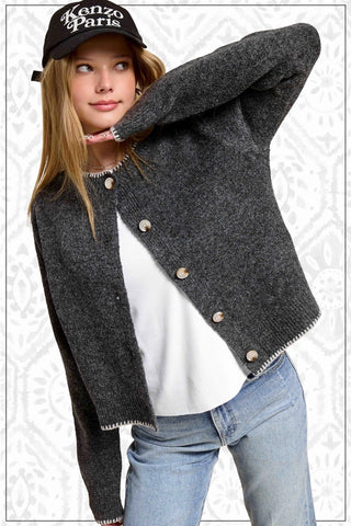 Midnight Stitch Cardigan
