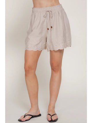 Tan Summer House Shorts