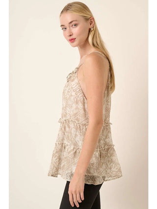 Easy Palm Halter Blouse