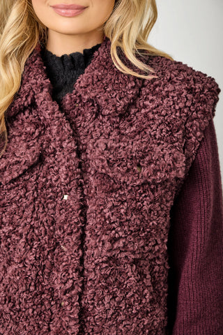 Merlot Moment Sherpa Jacket