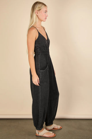 Acid Wash Jumpsuit
