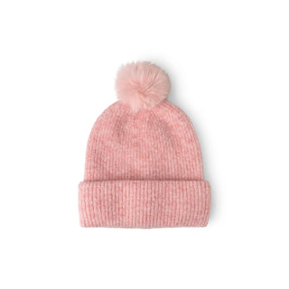 Powder Pink Pom Hat