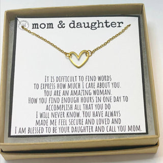 Mom & Daughter Necklace Gift