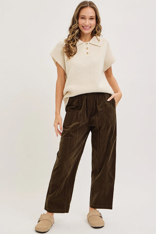 Dark Olive Corduroy Pant