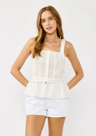 Cascade Peplum Top