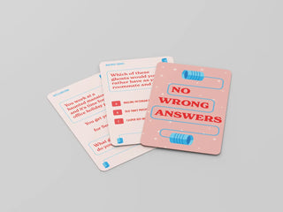No Wrong Answers Card Game