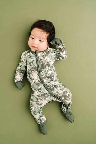 Camo Bamboo Sleeper Onesie