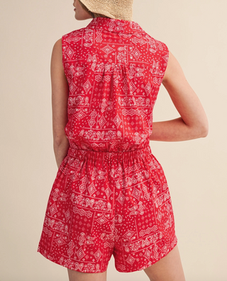 Red Bandana Romper