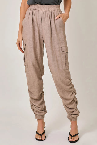 Vintage Rose Ruched Joggers
