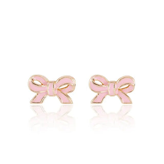 Pink Bow Earrings